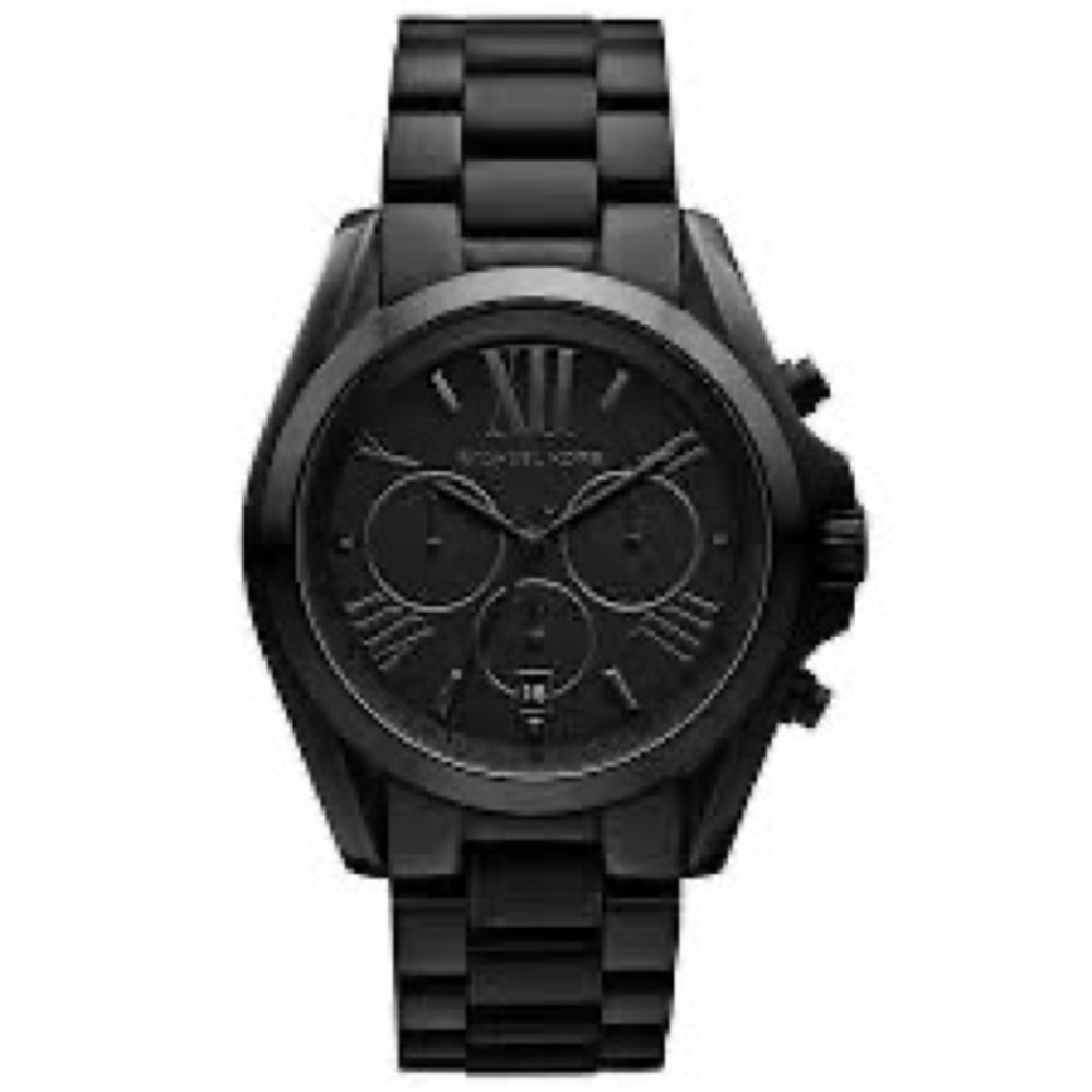 Michael Kors womens bradshaw watch solid black